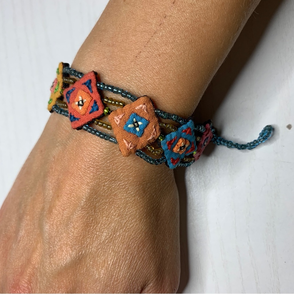 Hand beaded bracelet